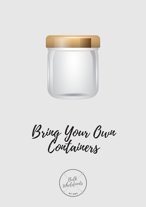 Graphic of glass jar with text overlay.