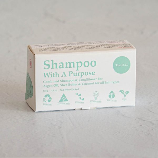 Solid shampoo bar in a box.