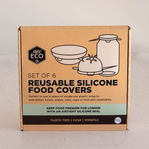 Box of silicone food covers.